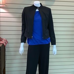 Liz Claiborne motorcycle jacket black